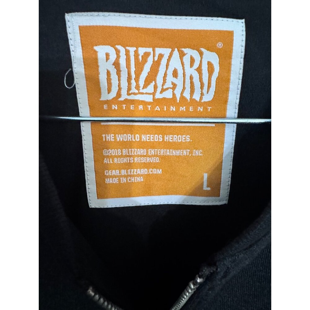 Overwatch fleece bomber jacket size L blizzard entertainment video game anime - Picture 5 of 5